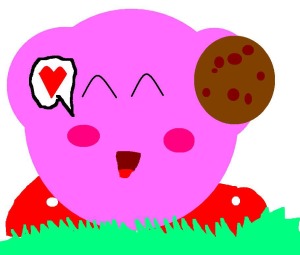 Kirby with a Cookie